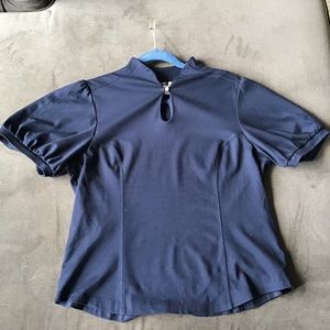 ETA:TTA ANTHROPOLOGIE Blue Polo